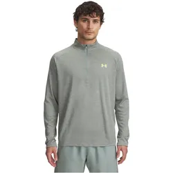 UNDER ARMOUR Tech Textured 1/2-Zip Trainingsshirt Herren 348 - silica green/hydro green/high vis yellow XL