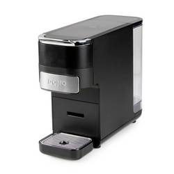 DOMO DO748K Kapselmaschine Schwarz Fassungsvermögen Tassen=1 E.S.E. Pad kompatibel, mit Filterkaffee-Funktion, One Touch