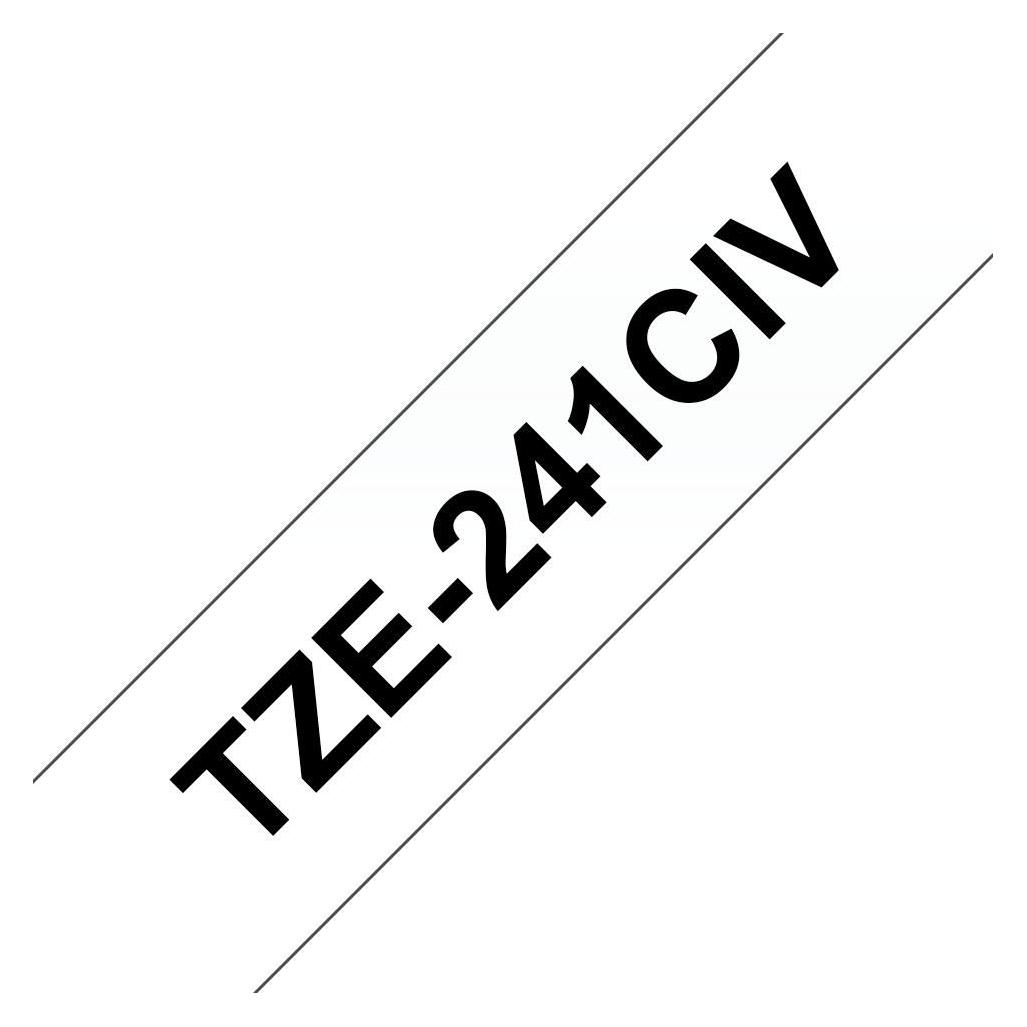 Brother Tze-241Civ Band zur Etikettenherstellung (1.80 cm) (TZE241CIV)