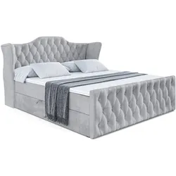 BOXBETT VILA-Z - 120x200 cm - H3 - Hellgrau