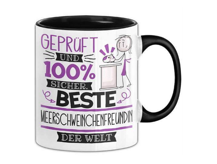 Trendation Tasse Beste Meerschweinchenfreundin Der Welt Tasse Geschenk für Eine Meers