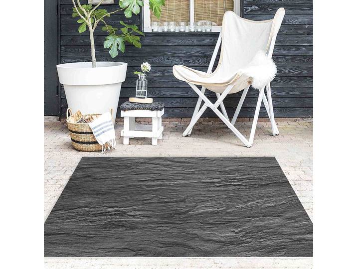 Vinylteppich Schiefer 120 x 80cm Schwarz