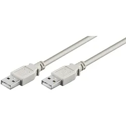USB 2.0 Hi-Speed Kabel, A Stecker > A Stecker, grau - Länge: 3,00 m