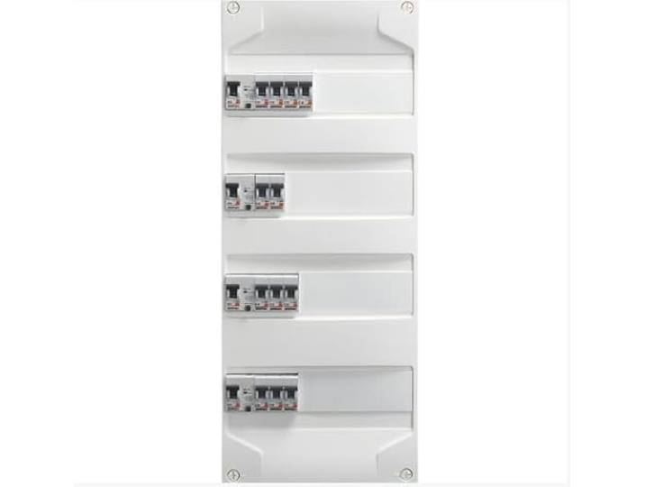 DEBFLEX Vorausgestatteter Schrank 4 R 3 x ID 40 A Typ AC 1 x ID 63A Typ A - Einbaupaneele - Modulare Schränke - Vorinstallierte Innenräume - 707952