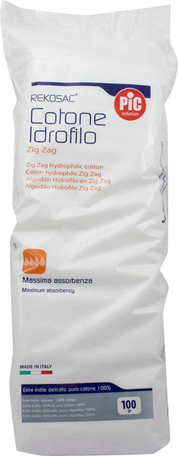 PIC Solution Rekosac Algodón Zig Zag Puro 100 g