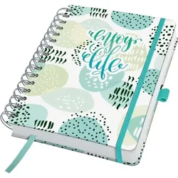 Sigel Tagesplaner Jolie (EN) undatiert ca. A5 Mint Inspiration 240 Seiten 120g/qm