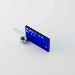 Plexiglas®-Platte, 3 mm, GS, transparent - Farbton: transparent blau - Anzahl: 1 Platte