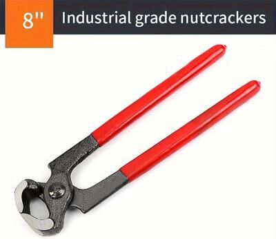 Inspired Finds Multifunctional Nail Puller And Cutting Pliers Heavy Duty Woodworking Staple Remover & Cat Claw Tool 1pc 8 Nutcracker