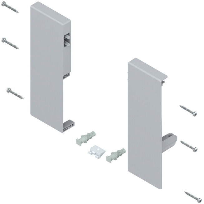 Blum TANDEMBOX Support avant, hauteur C, pour tiroir intérieur avec 1 rambarde, gauche/droite, pour TANDEMBOX antaro, gris blanc (03213636)