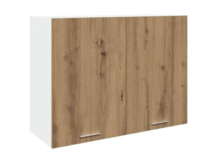 fsahslih Hängeschrank Lyon Holzwerkstoff Artisan-Eiche 80x31x60 cm Platzsparender Wandschrank für Küche und Esszimmer mit robuster Tür schützt Geschirr zuverlässig vor Staub.