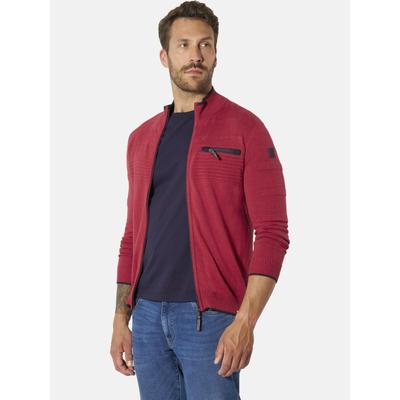 Strickjacke BABISTA "Strickjacke TAGIO", Herren, Gr. 4XL, rot, Strickjacken Strickjacke