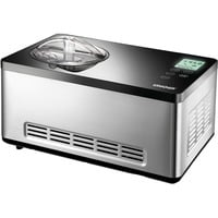 Eismaschine Gusto edelstahl/schwarz, für 2.000ml Eiscreme, 180 Watt Kompressor