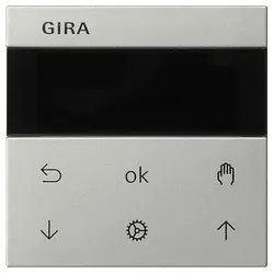 Gira System 3000 Jalousieuhr Display (Edelstahl (lackiert))