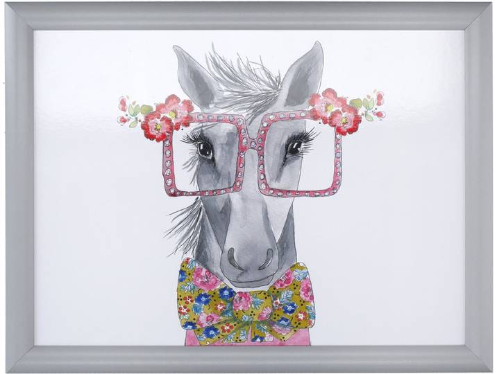 Laptray\, Schootdienblad\, Paard met Bril\, 44 x 34 cm - Mikasa Tipperleyhill