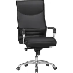FineBuy Bürostuhl 126 x 61 x 60 cm Schwarz