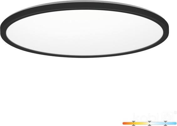 Kobi Premium LED plafondlamp NIVERA CIRCLE, 24W, 3 kleurtemperaturen (3000/4000/6000K), IP54, zwart, rond