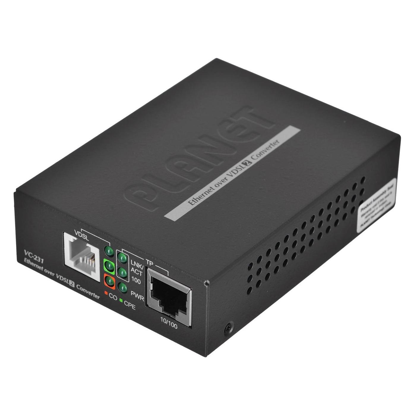 Planet VC-231 network media converter Black (VC-231)