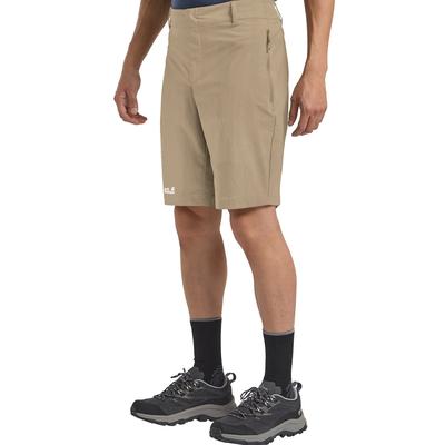 Shorts JACK WOLFSKIN "HIKEOUT SHORTS M", Herren, Gr. 56, Normalgrößen, hazelwood, Obermaterial: 86% Polyamid, 14% sonstige Fasern. Futter: 100% Polyester, Hosen Shorts