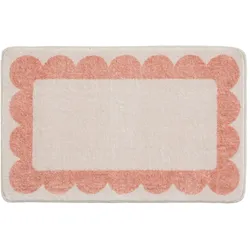 benuta Pop - Badteppich für Badezimmer - Badematte Frame Orange 60x120 cm
