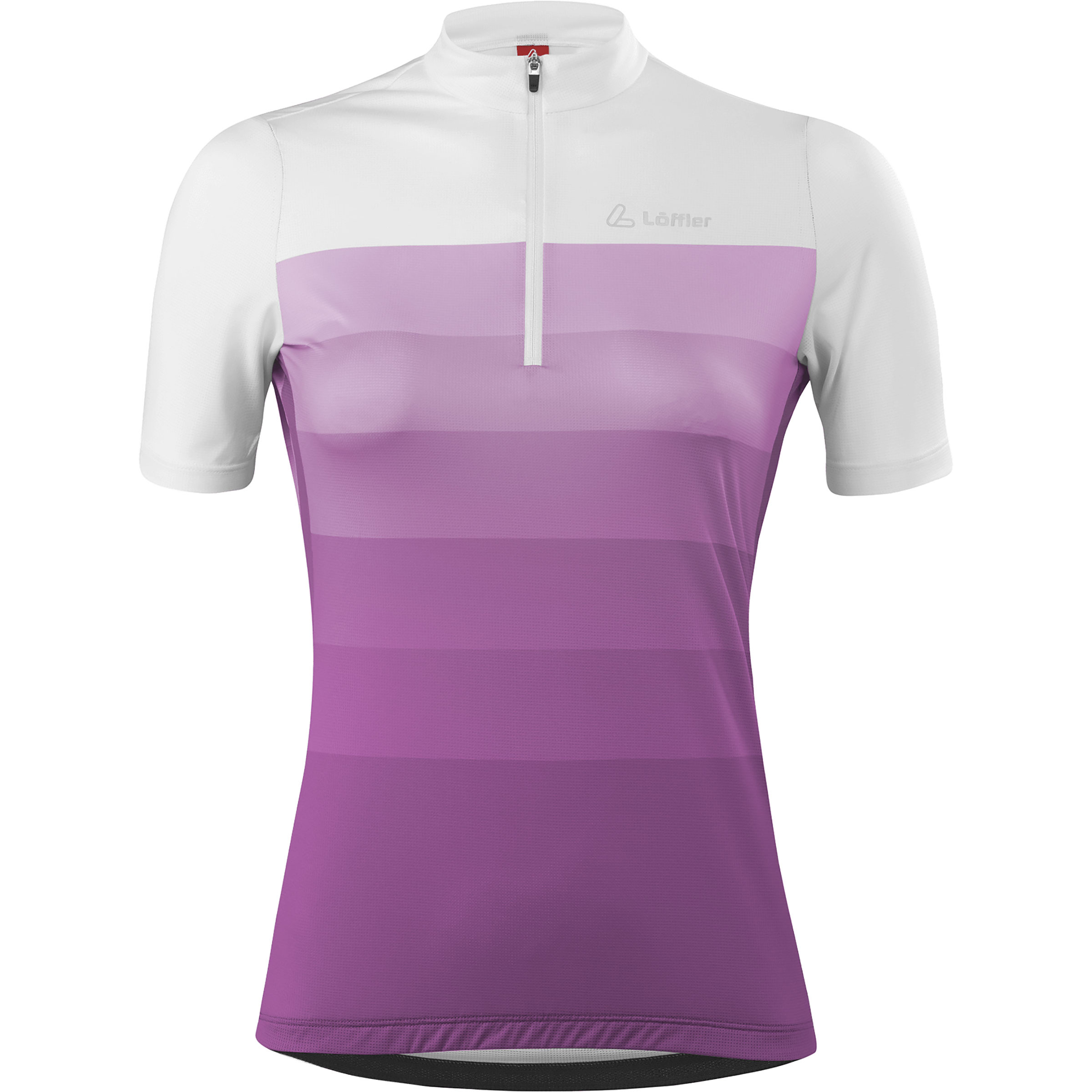 Löffler Rainbow Mid Half Zip Trikot Damen Radtrikots lila Größe S Gravel | Rennrad Elastisch