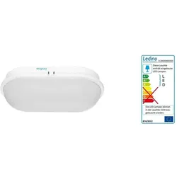 Ledino, Deckenleuchte, LED-Wand- /Deckenleuchte Schwabing XXL, 20W, IP65, IK08 neutralweiss (1650 lm)