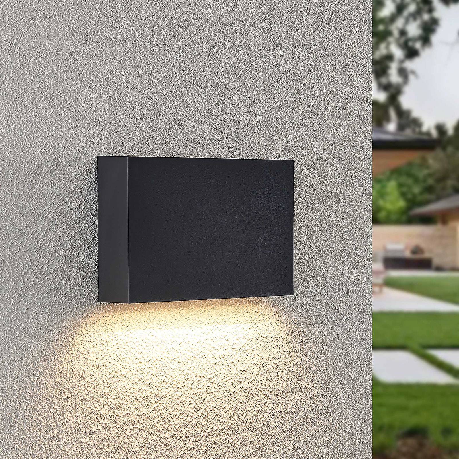 Led ulkoseinävalaisin Jarte Lindby, Musta, Synteettinen materiaali, Moderni,