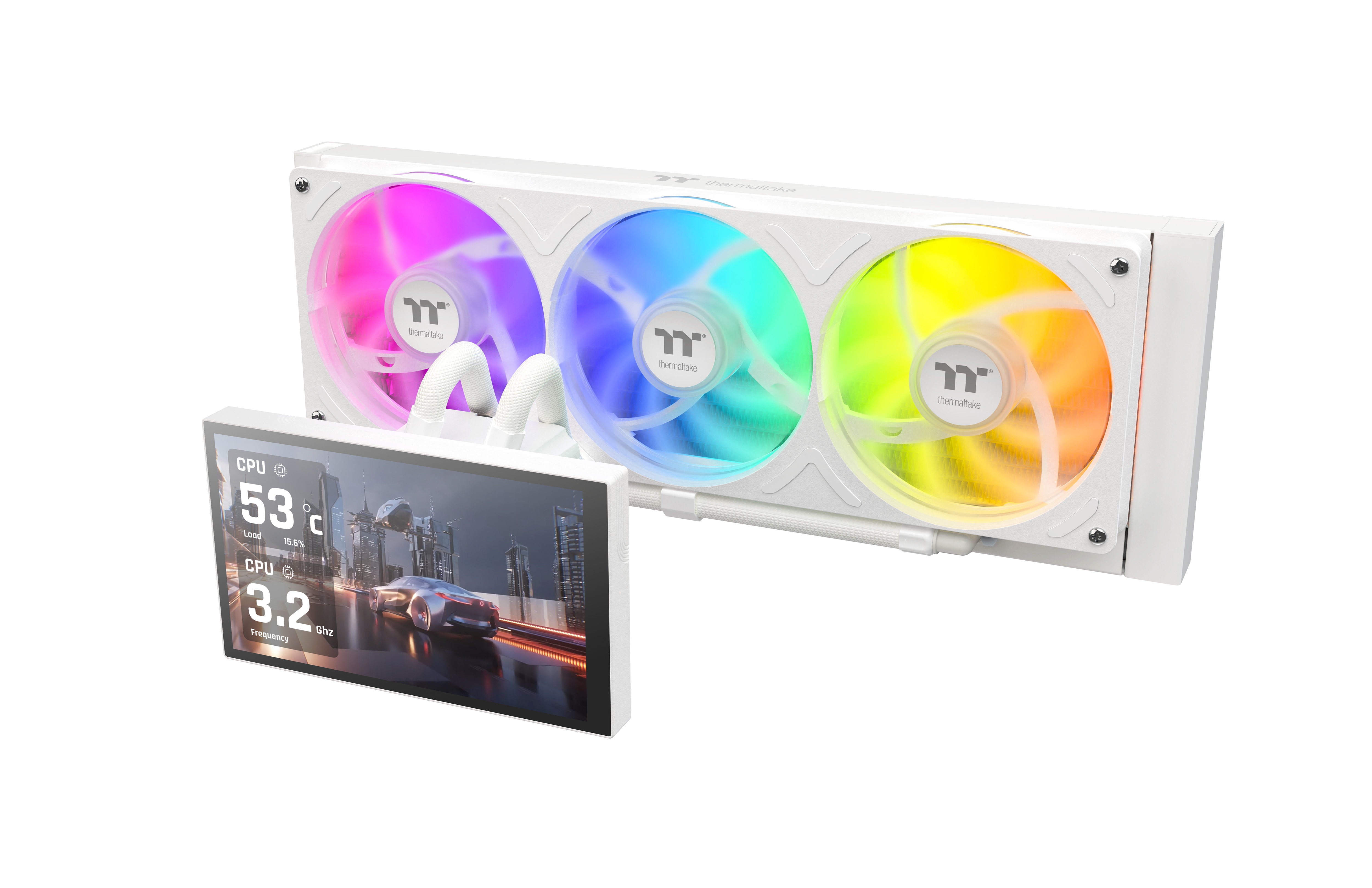 THERMALTAKE ST360 Ultra All-In-One Liquid Cooler System ARGB Fan Snow White