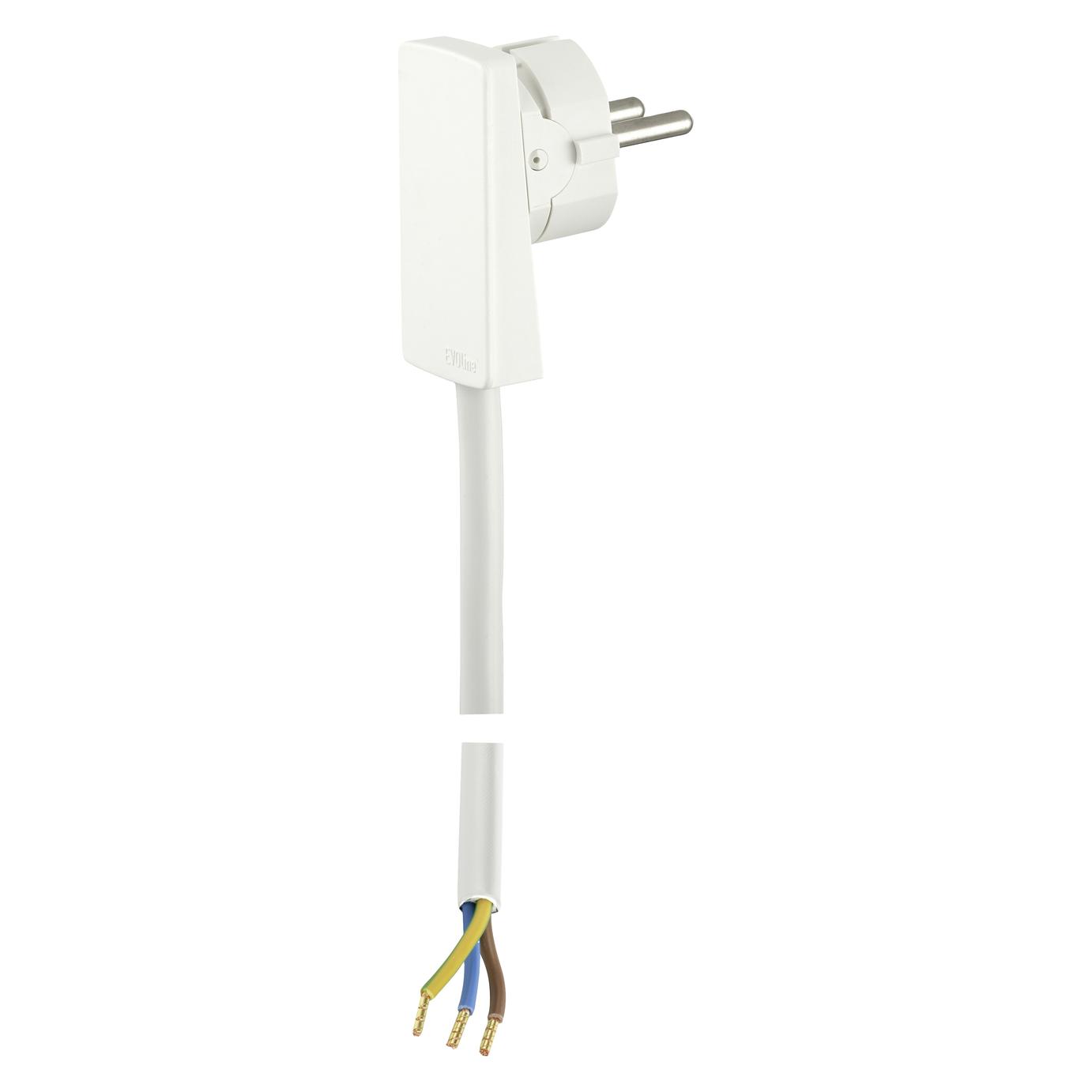 Evoline 1512 0015 1300 Strom Anschlusskabel Weiss 1.5 m (1.50 m) (1512 0015 1300)