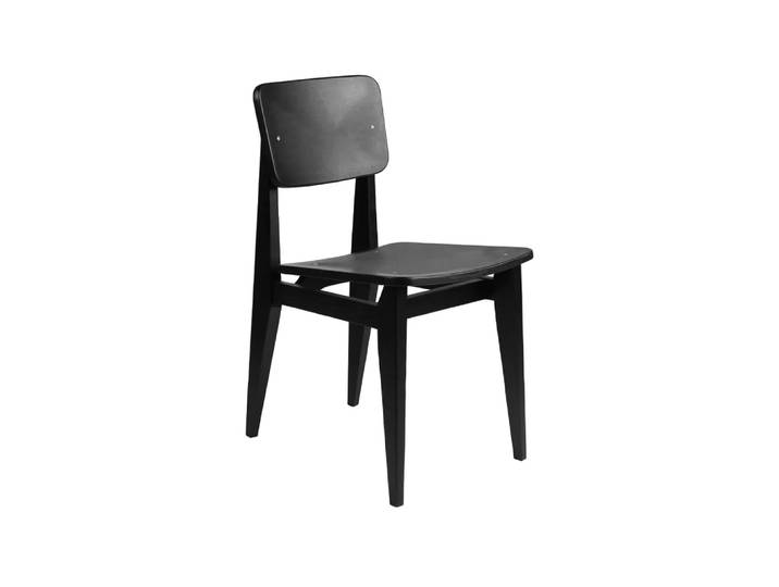 GUBI C-Chair Stuhl Black stained oak