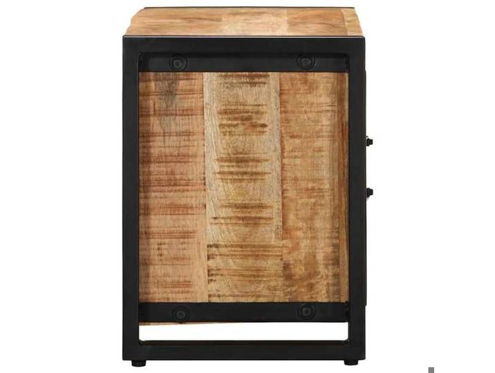 SALE Janvier  MODERNE Cabinet TV - MGH - MEUBLE TV/HIFI - Avec rangement - 80x30x40 cm bois massif de manguier brut TT489