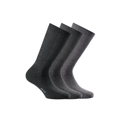 Kurzsocken ROHNER SOCKS "Socken sport 3-er pack 3er Pack", Herren, Gr. 35-38, bunt (hellgrau, grau, dunkelgrau), Obermaterial: 75% Baumwolle CO. 23% Polyamid PA. 2% Elasthan EL., Socken