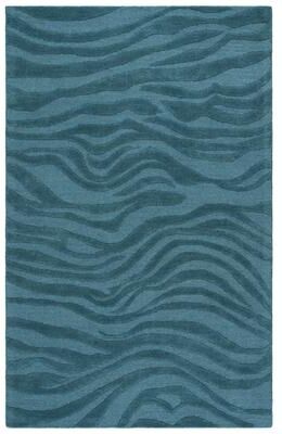 SAFAVIEH Handmade Ebony Ajka Zebra Wool & Viscose Rug