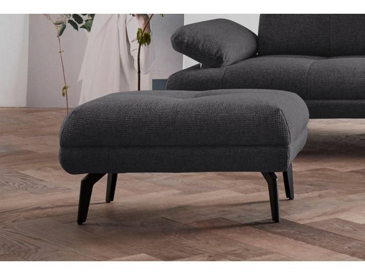 Hocker GOODPRODUCT Stenlille , grau (anthrazit), B:80cm H:42cm T:55cm, Struktur grob (100% Polyester);Struktur weich (100% Polyester);100% NaturLEDER, Hocker, Hocker, in 3 Bezugsarten, Design by Morten Georgsen