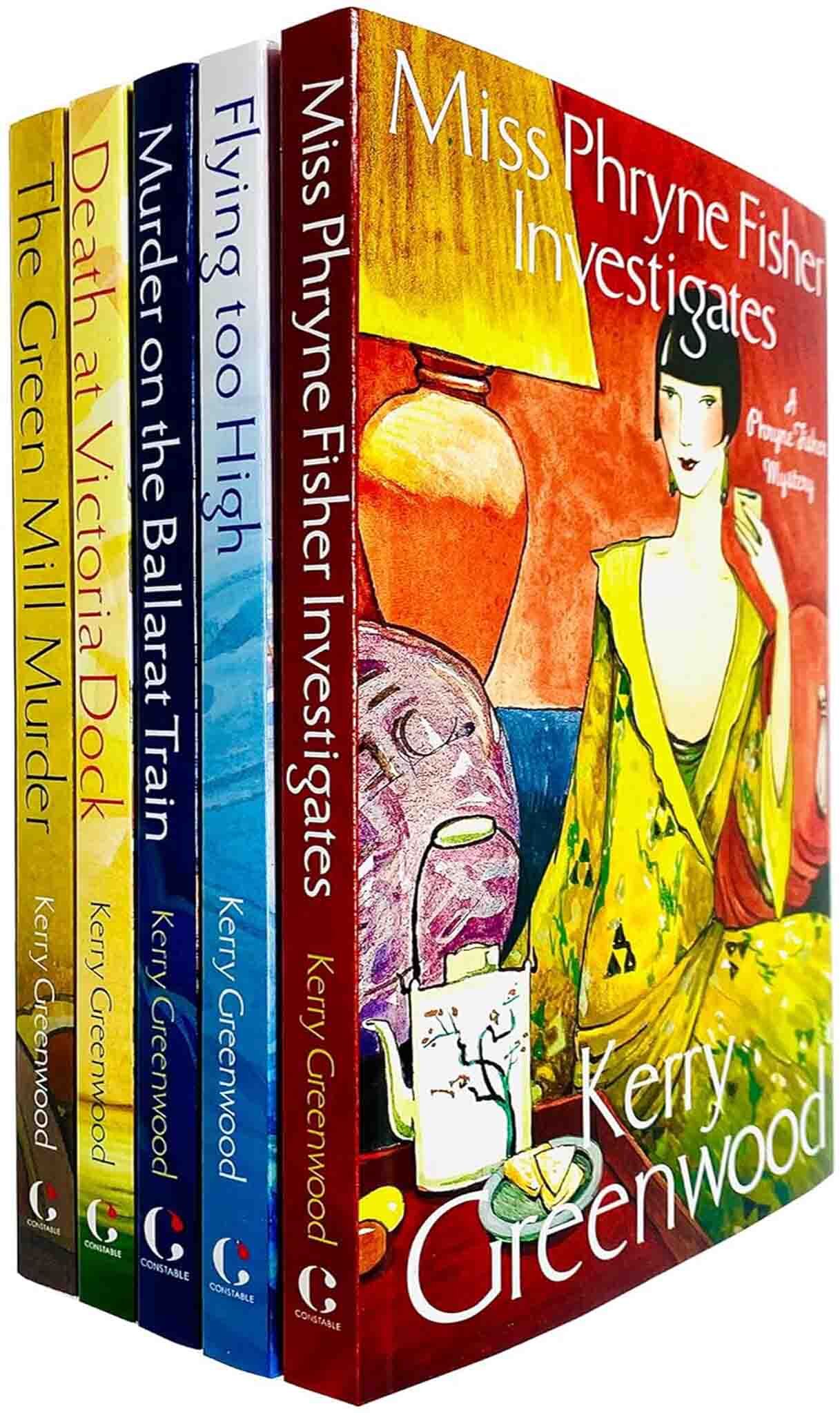 Miss Phryne Fisher Investigates By Kerry Greenwood 5 Books Collection Set - Fiction - Paperback Constable