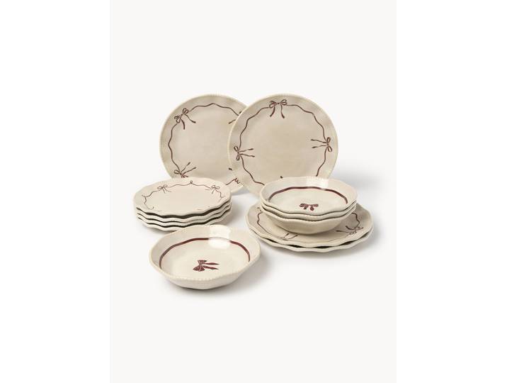 Geschirr-Set Loops, 4 Personen, 12er-Set