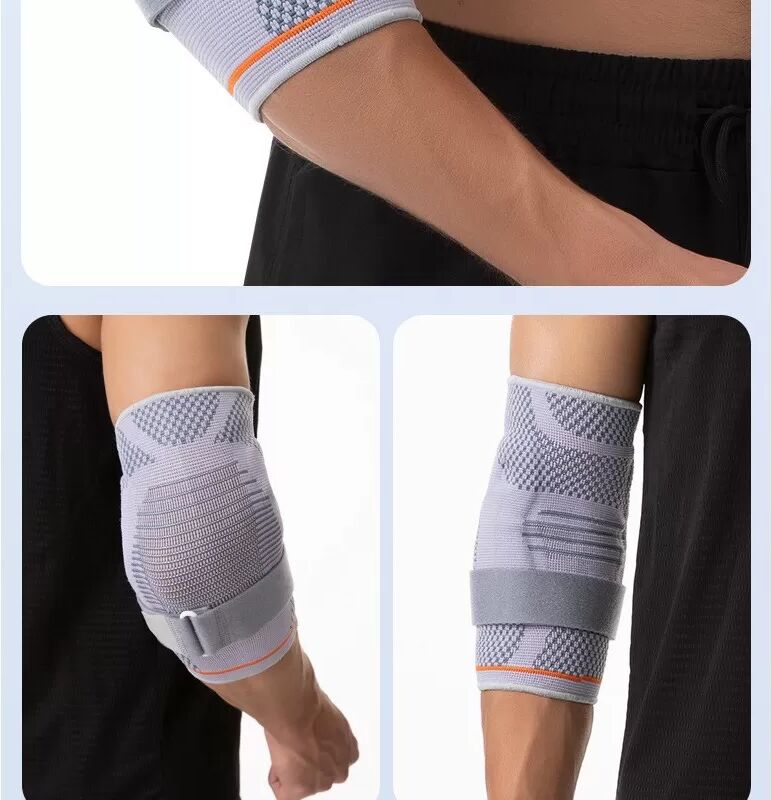 INF Verstellbare Kompressions-Sport-Ellbogenbandage mit Silikonpolsterung für Halt und Schutz XL
