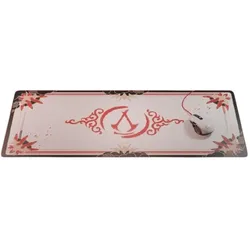 Lexip X UBISOFT Assassins Creed Shadows INITIATE Box PC Game Mouse Mat (XXL), Mausmatte, Mehrfarbig, Gold, Rot, Weiss, Schwarz