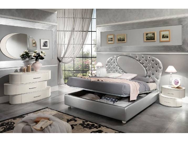 Xlmoebel Polsterbett Chesterfield Polsterbett in elegantem Design mit hochwertigem Bezug (Polsterbett, Polsterbett), Hergestellt in Italia