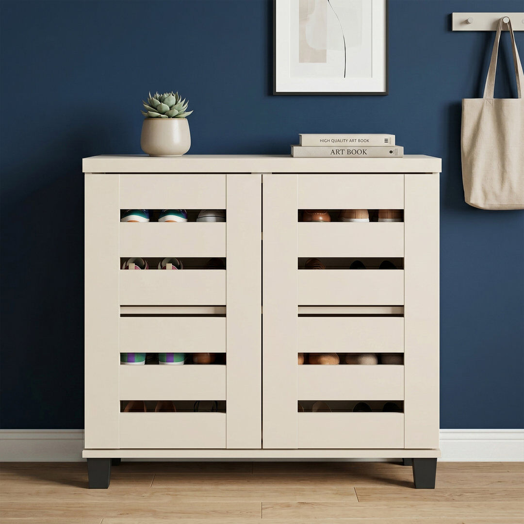 Blue Elephant Lismore 2 Door Shoe Storage Cabinet Natural 12