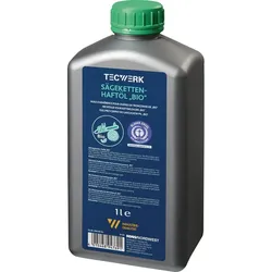 TECWERK Sägekettenhaftöl BIO 52 mm2/s (bei 40GradC) 1 l Flasche