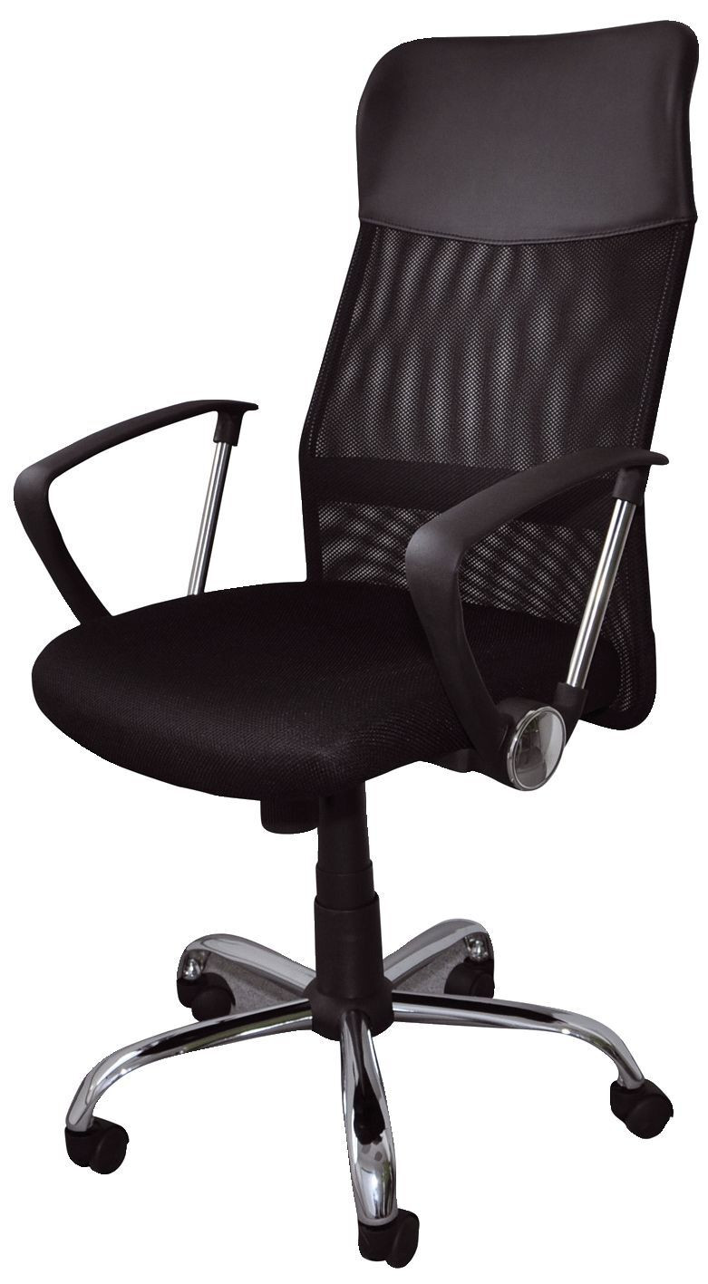 Office-Products Draaistoel Korfu met armleuningen - zwart