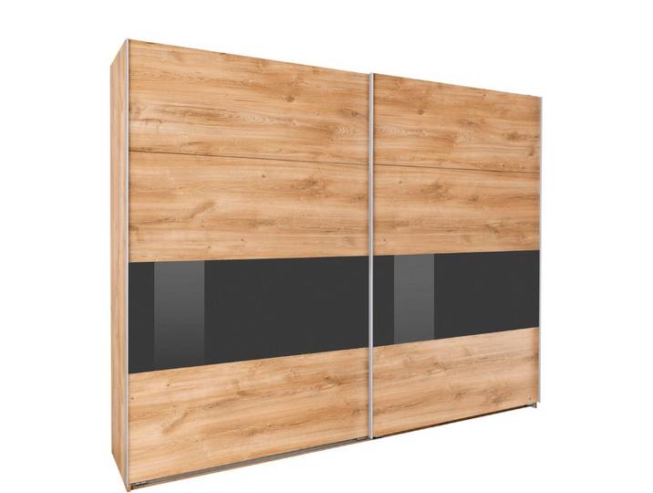 Wimex Schwebetürenschrank Bramfeld Kleiderschrank mit Glaselementen und zusätzlichen Einlegeböden