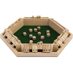 Longfield Shut the Box (6 Spieler) - Gummibaumholz