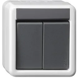 Gira KNX Taster, Schalter + Taster, Grau, Schwarz