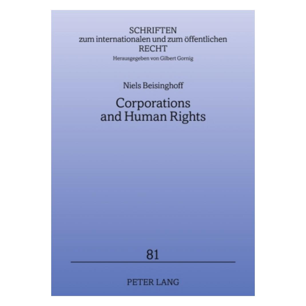 Peter Lang Corporations and Human Rights (Englisch, Softcover, Niels Beisinghoff) (56031097)