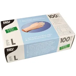 PAPSTAR 100 Handschuhe, Latex gepudert weiss Größe L
