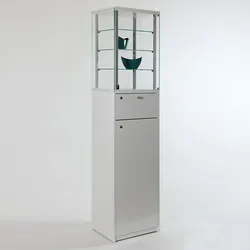 Sockel Vitrine mit Unterschrank abschließbar Dialog DLG-32C