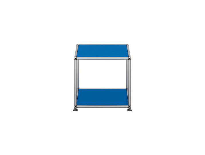 USM Haller Beistell-Tisch M21 blau enzianblau offen T 418 cm 52.3x39x41.8