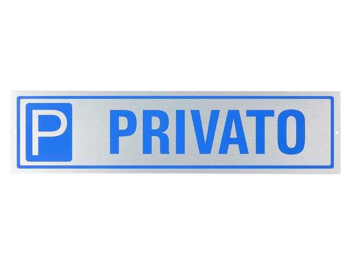 Privatparkplatz Symbol Steelox 40 × 10 cm
