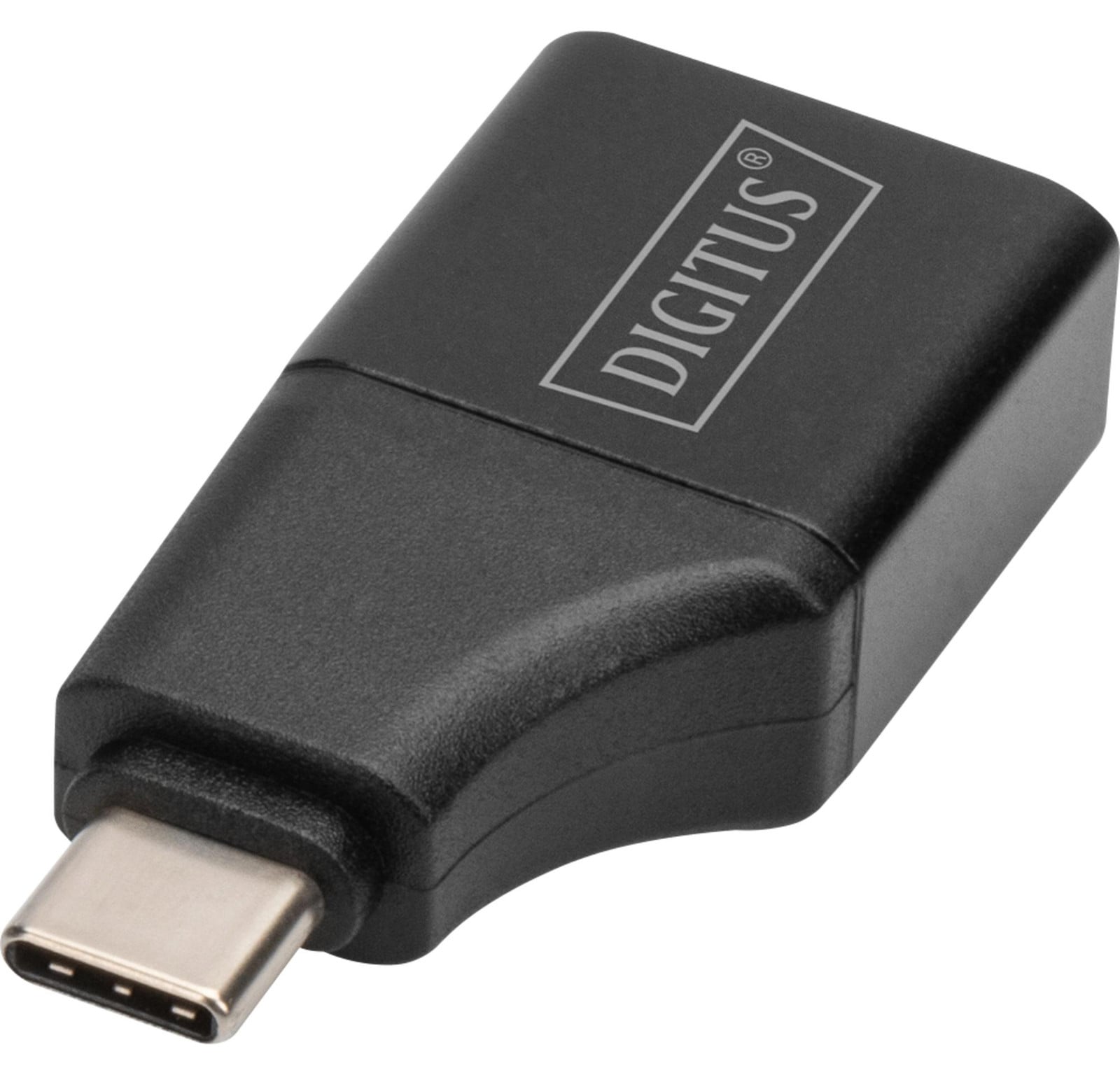 DIGITUS AK-300450-000-S 4K USB-C naar HDMI Adapter met USB-C Stekker en HDMI A/B Koppeling